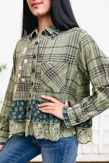 One Of A Kind Plaid Top - 2 Colors!