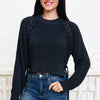 Drive Me Crazy Braided Sweater