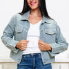 First Class Sparkle Denim Jacket - 2 Colors!