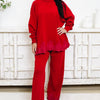 Sienna Lace Track Pants - Red