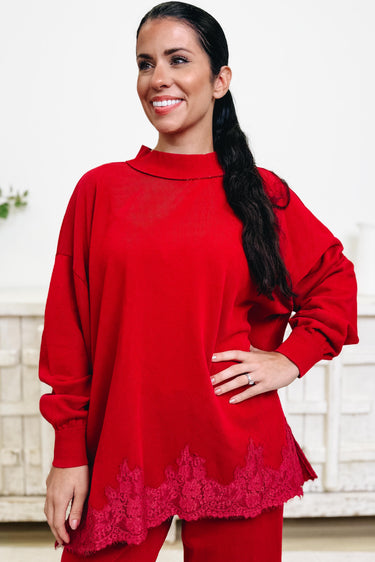 Sienna Lace Sweatshirt