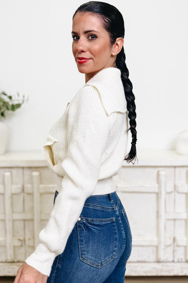 Top Of The List Zipper Sweater