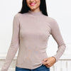 The Needed Ribbed Mock Neck Top - 7 Colors!