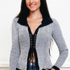 Rock The Ribbed Lace Sweater Top