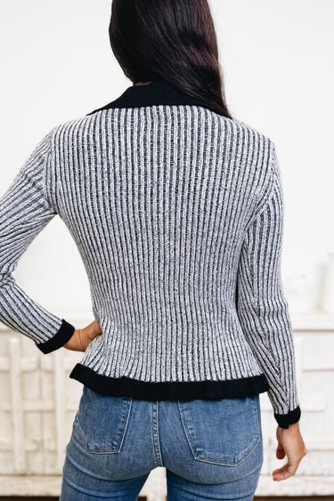 Rock The Ribbed Lace Sweater Top