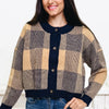 Feeling Polished Plaid Cardigan