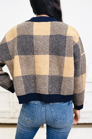 Feeling Polished Plaid Cardigan