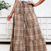 A Long Journey Plaid Wide Leg Pants - 2 Colors!
