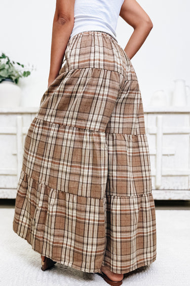 A Long Journey Plaid Wide Leg Pants - 2 Colors!