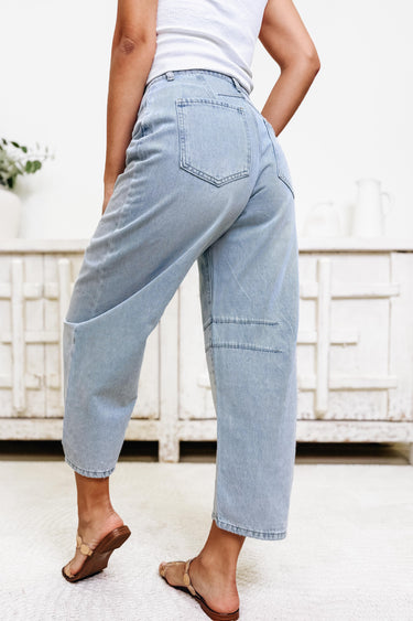 One & Only By Peach Love - Barrel Jeans