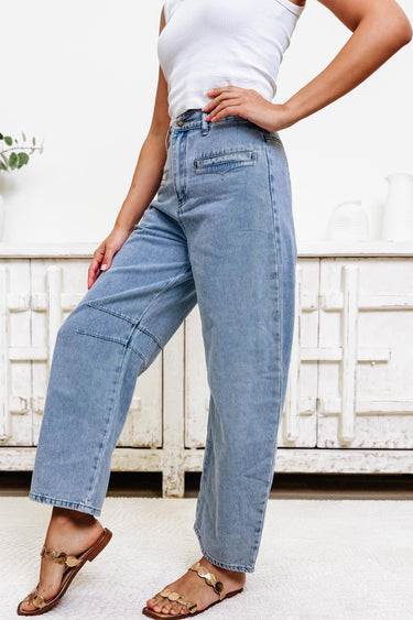 Safe & Sound By Peach Love - Barrel Jeans