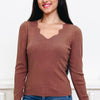 Elegant Details Top - 3 Colors!