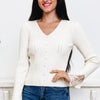 Little Lace Thoughts Sweater - 2 Colors!