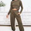 With A Cozy Twist Pants Set - 2 Colors!