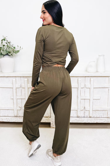 With A Cozy Twist Pants Set - 2 Colors!