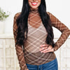 Fall For It Plaid Mesh Top