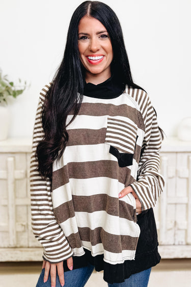 Fall Embrace Striped Top - 2 Colors!