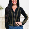 Give & Take Rhinestone Jacket