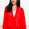 No Better Timing Fuzzy Glitter Top - 2 Colors!