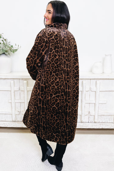 Rich Auntie Faux Fur Leopard Coat