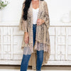 Retro Revelation Cardigan - Leopard Rose