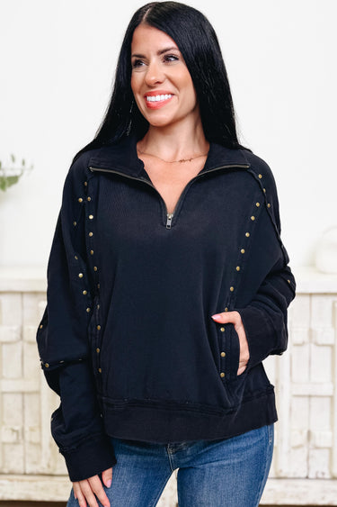 Cutie With an Edge Pullover Top - 2 Colors!