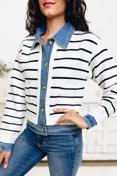 Maker's Match Striped Cardigan