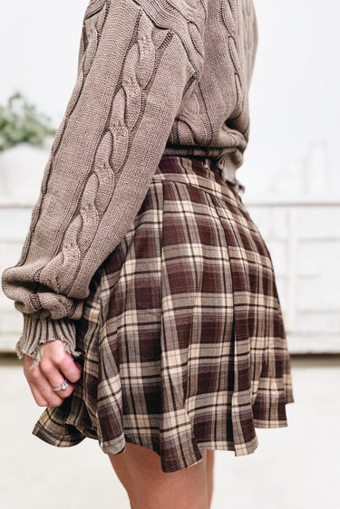 The Twirl & Tell Skort - Mocha