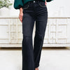 Hit The Lights By Vervet - Wide Leg Jeans - Black
