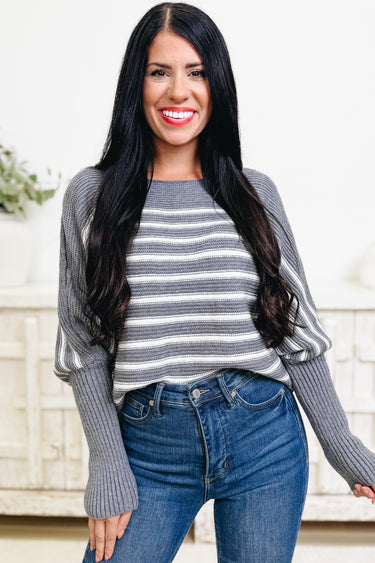 Part Of It Striped Sweater - 2 Colors!