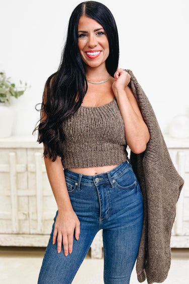 Exactly Right Tank Cardigan Set