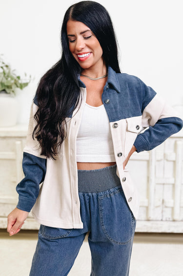 Two Sides Corduroy Shacket - 2 Colors!