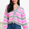 Fuzzy Feeling Stripe Cardigan - 2 Colors!
