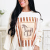 Vintage Rider Horse Graphic Sweatshirt