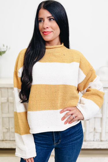 Chic Happens Stripe Sweater - 2 Colors!