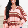 Claps To You Stripe Sweater