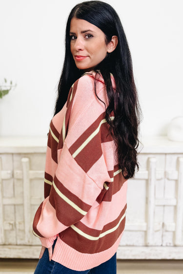 Claps To You Stripe Sweater