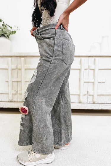Love Wins Always Flare Pants - Olive