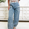 You Get The Good Stuff Jogger Pants - Stripe Denim