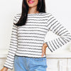 Ruffle Stripe Top