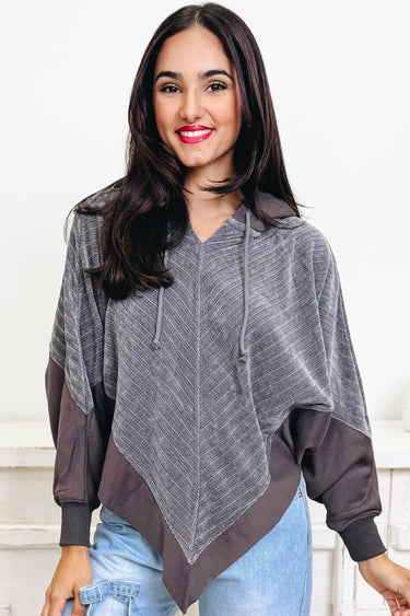 Lala Pointed Poncho Hoodie - 2 Colors!