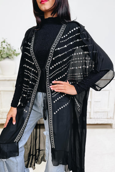 Coming For This Embellished Kimono