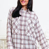 Looky Here Plaid Button Down Top- 3 Colors!