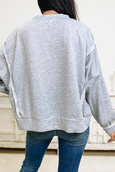 Giving Heart Bow Stripe Sweatshirt