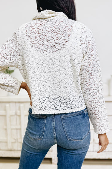 Fallin’ for the Season Sequin & Lace Jacket