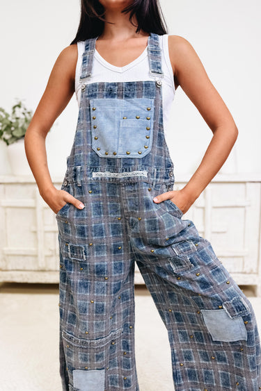For The Farmer Plaid Overalls
