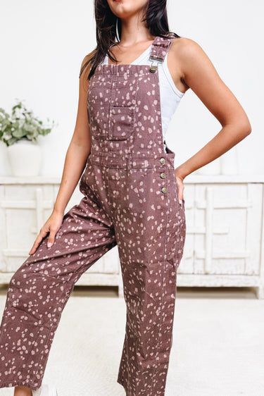 Deerly Yours Overalls - Dark Brown