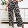 Growing Gains Floral Pants - Brown