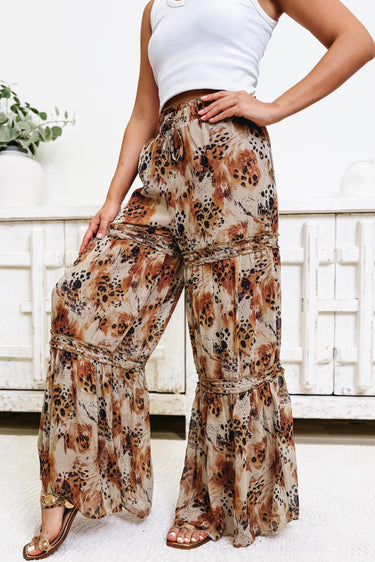 So Much More Palazzo Pants - Cheetah