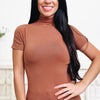 Reversible Like A Glove Mock Short Sleeve Turtleneck - 6 Colors!